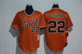 Custom Fan-Made Will Clark San Francisco Giants #22 Orange Baseball Jersey