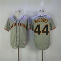 Custom Fan-Made Willie McCovey San Francisco Giants #44 Grey Baseball Jersey