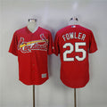 Custom Fan-Made Dexter Fowler St. Louis Cardinals #25 Red Baseball Jersey
