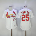 Custom Fan-Made Dexter Fowler St. Louis Cardinals #25 White Baseball Jersey
