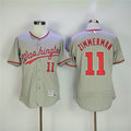 Custom Fan-Made Ryan Zimmerman Washington Nationals #11 Grey Baseball Jersey