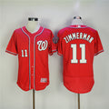 Custom Fan-Made Ryan Zimmerman Washington Nationals #11 Red Baseball Jersey
