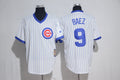Custom Fan-Made Javier Baez Royal Cooperstown Chicago Cubs #9 White Baseball Jersey