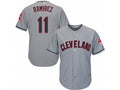 Custom Fan-Made Jose Ramirez Cleveland Guardians #11 Grey Baseball Jersey