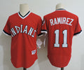Custom Fan-Made Jose Ramirez Cleveland Guardians #11 Red Baseball Jersey