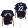 Custom Fan-Made Robinson Cano Seattle Mariners #22 Navy Baseball Jersey