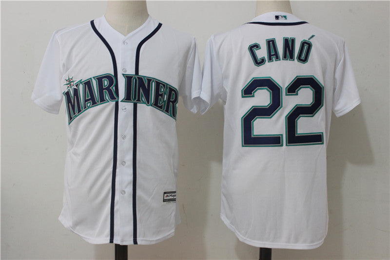 Custom Fan-Made Robinson Cano Seattle Mariners #22 White Baseball Jersey
