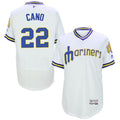 Custom Fan-Made Robinson Cano Cooperstown Seattle Mariners #22 White Baseball Jersey