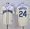 Custom Fan-Made Ken Griffey Base2016 Seattle Mariners #24 Baseball Jersey