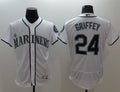 Custom Fan-Made Ken Griffey Seattle Mariners #24 White Baseball Jersey