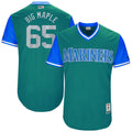Custom Fan-Made James Paxton Maple Seattle Mariners #65 2017 Baseball Jersey