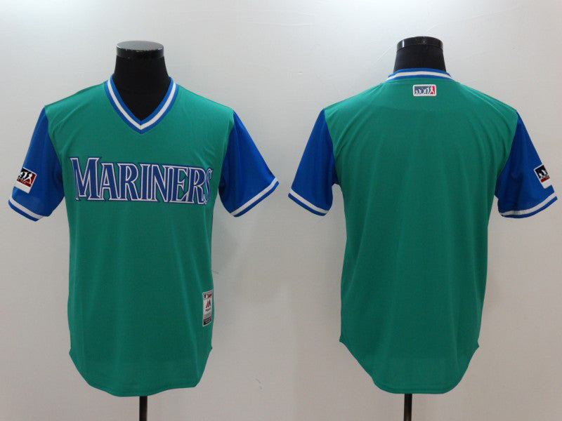 Custom Fan-Made Aqua 2018 Seattle Mariners Baseball Jersey Seattle Mariners 2018 Baseball Jersey