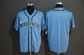 Custom Fan-Made Blue Seattle Mariners Baseball Jersey Seattle Mariners Blue Baseball Jersey