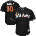 Custom Fan-Made JT Riddle Black Miami Marlins Baseball Jersey Miami Marlins Black Baseball Jersey