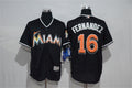 Custom Fan-Made Jose Fernandez Miami Marlins #16 Black Baseball Jersey