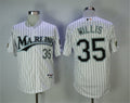 Custom Fan-Made Dontrelle Willis Miami Marlins #35 White Throwback Baseball Jersey