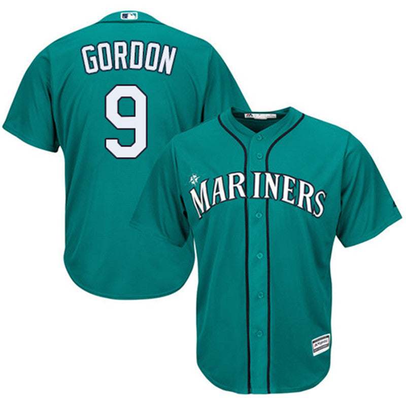 Custom Fan-Made Dee Gordon Miami Marlins #9 Green Baseball Jersey