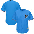Custom Fan-Made Blue Miami Marlins Baseball Jersey Miami Marlins Blue Baseball Jersey