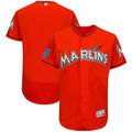 Custom Fan-Made Spring Training Orange 2018 Miami Marlins Baseball Jersey Miami Marlins Orange 2018 Baseball Jersey