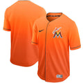 Custom Fan-Made Orange Miami Marlins Baseball Jersey Miami Marlins Orange Baseball Jersey