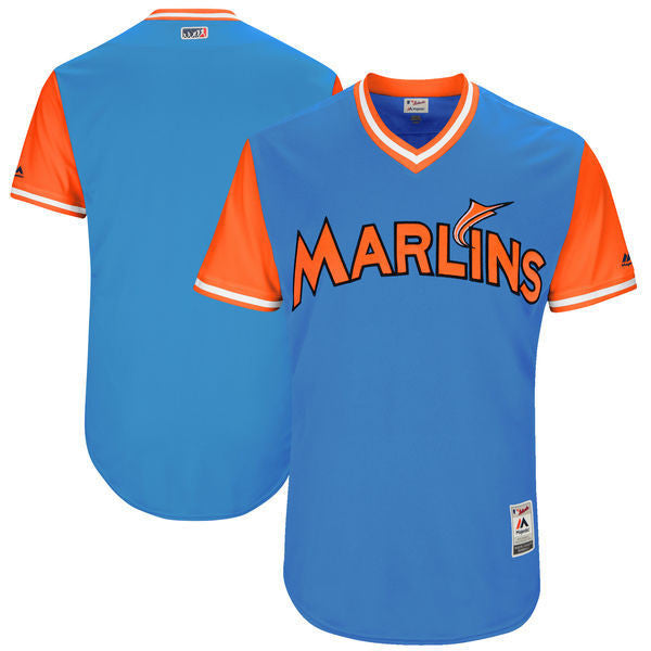 Custom Fan-Made Royal 2017 Miami Marlins Baseball Jersey Miami Marlins 2017 Baseball Jersey