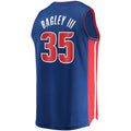 D.Pistons #35 Marvin Bagley III Fanatics Branded 2021-22 Fast Break Replica Jersey Icon Edition Blue Stitched American Basketball Jersey