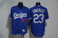 Custom Fan-Made Men Spring Training Los Angeles Dodgers #23 Blue 2017 Baseball Jersey