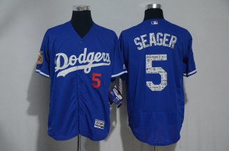 Custom Fan-Made Men Spring Training Los Angeles Dodgers #5 Blue 2017 Baseball Jersey