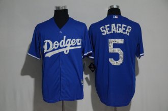 Custom Fan-Made Men Spring Training Los Angeles Dodgers #5 Blue 2017 Baseball Jersey