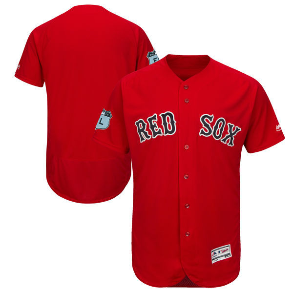 Custom Fan-Made Spring Training Scarlet 2017 Boston Red Sox Baseball Jersey Boston Red Sox Red 2017 Baseball Jersey