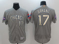 Custom Fan-Made Kris Bryant Chicago Cubs #17 Grey 2017 Baseball Jersey