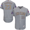Custom Fan-Made Ryne Sandberg Chicago Cubs #23 Grey 2017 Baseball Jersey