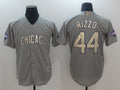 Custom Fan-Made Anthony Rizzo Chicago Cubs #44 Grey 2017 Baseball Jersey