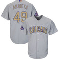 Custom Fan-Made Jake Arrieta Chicago Cubs #49 Grey 2017 Baseball Jersey
