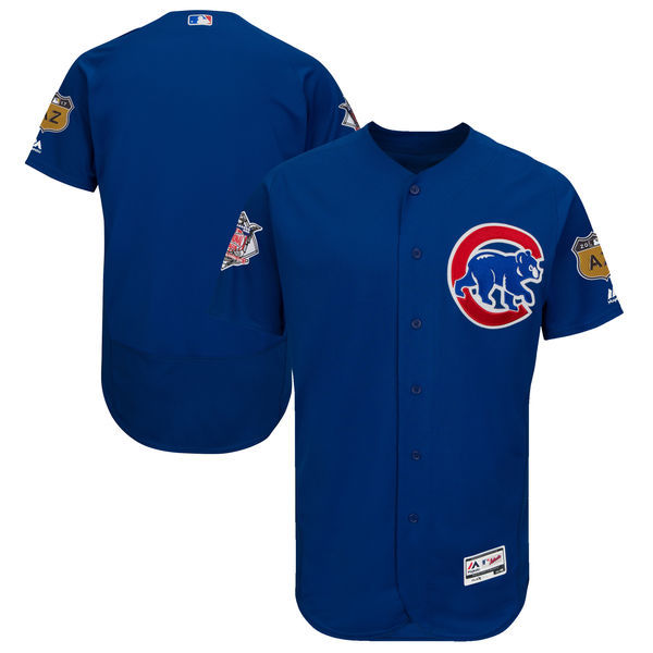 Custom Fan-Made Spring Training Royal 2017 Chicago Cubs Baseball Jersey Chicago Cubs 2017 Baseball Jersey