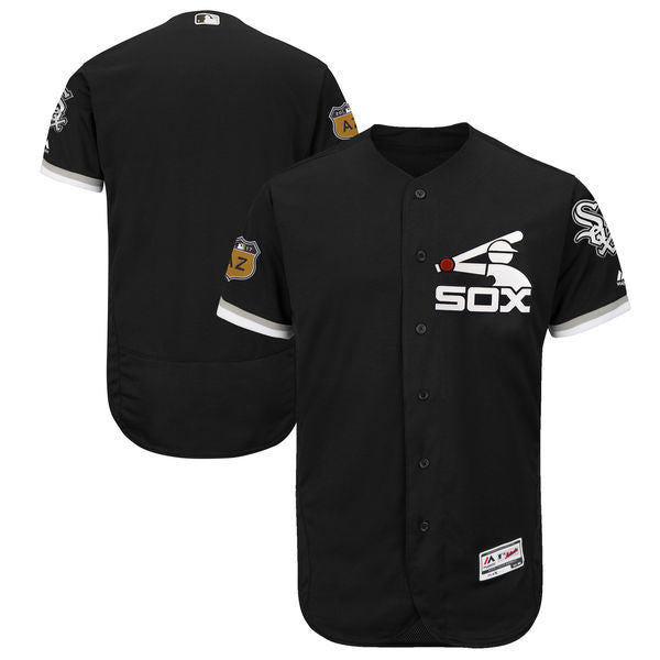 Custom Fan-Made Spring Training Black 2017 Chicago White Sox Baseball Jersey Chicago White Sox Black 2017 Baseball Jersey