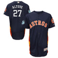 Custom Fan-Made Jose Altuve Spring Training Navy 2017 Houston Astros Baseball Jersey Houston Astros Navy 2017 Baseball Jersey