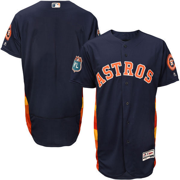 Custom Fan-Made Spring Training Navy 2017 Houston Astros Baseball Jersey Houston Astros Navy 2017 Baseball Jersey