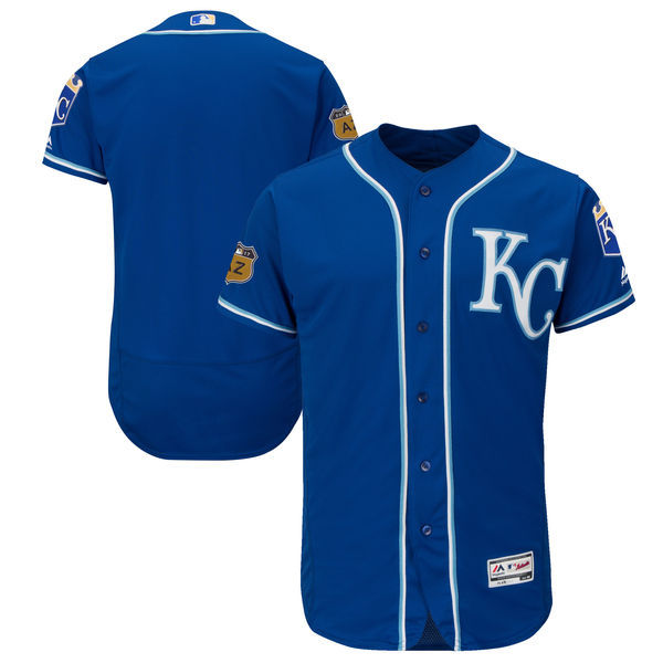 Custom Fan-Made Spring Training Royal 2017 Kansas City Royals Baseball Jersey Kansas City Royals 2017 Baseball Jersey