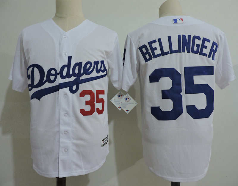 Custom Fan-Made Cody Bellinger Los Angeles Dodgers #35 White Baseball Jersey
