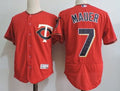 Custom Fan-Made Joe Mauer Minnesota Twins #7 Baseball Jersey