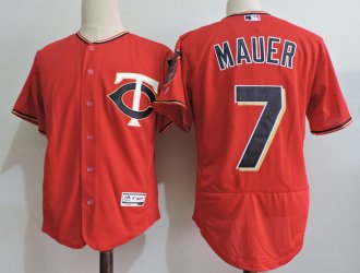 Custom Fan-Made Joe Mauer Minnesota Twins #7 Baseball Jersey
