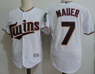 Custom Fan-Made Joe Mauer Minnesota Twins #7 White Baseball Jersey
