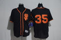 Custom Fan-Made Men San Francisco Giants #35 Black Baseball Jersey