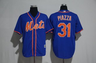 Custom Fan-Made Mike Piazza New York Mets #31 Baseball Jersey