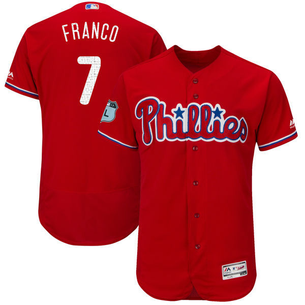Custom Fan-Made Maikel Franco Spring Training Scarlet 2017 Philadelphia Phillies Baseball Jersey Philadelphia Phillies 2017 Baseball Jersey