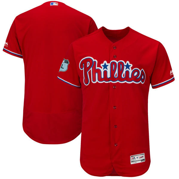 Custom Fan-Made Spring Training Scarlet 2017 Philadelphia Phillies Baseball Jersey Philadelphia Phillies 2017 Baseball Jersey