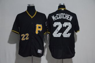 Custom Fan-Made Andrew McCutchen Spring Training Pittsburgh Pirates #22 Black 2017 Baseball Jersey