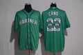 Custom Fan-Made Cano Seattle Mariners #22 Green Baseball Jersey