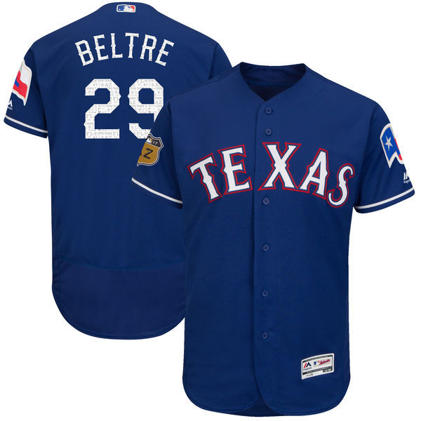 Custom Fan-Made Adrian Beltre Spring Training Royal 2017 Texas Rangers Baseball Jersey Texas Rangers 2017 Baseball Jersey